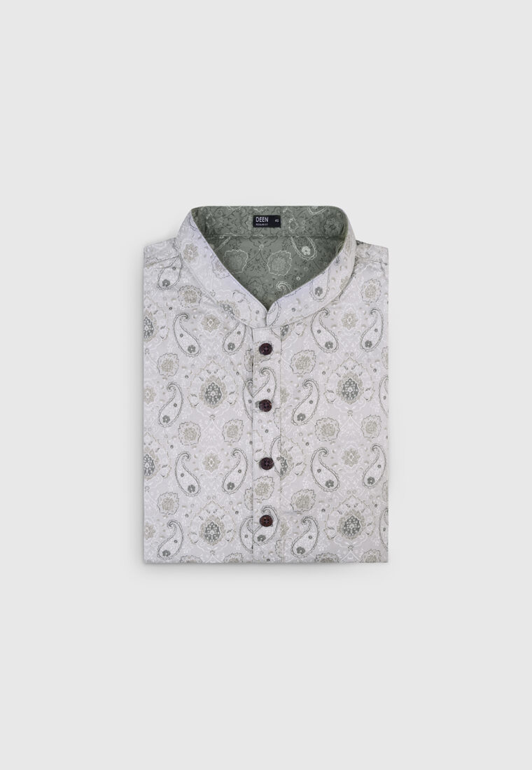Paisley Printed Semi Formal Panjabi