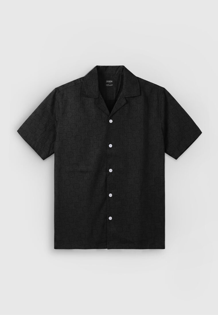 Shadow Cuban Collar Shirt