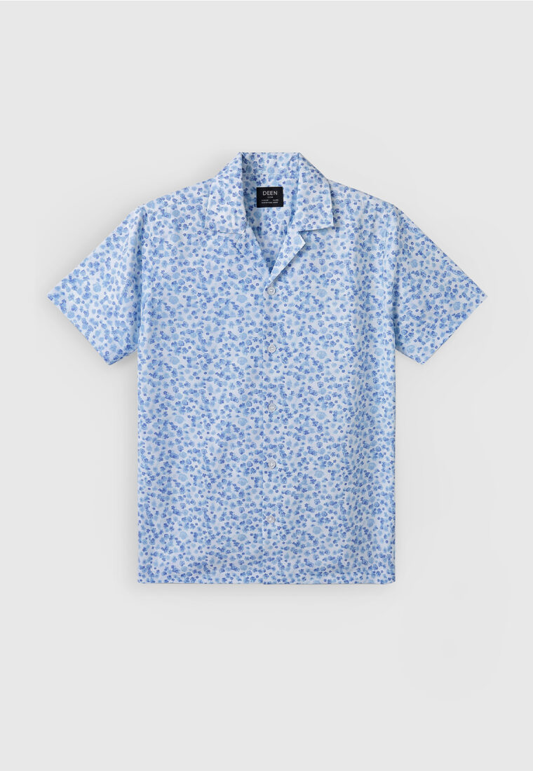 Floral Cuban Collar Shirt